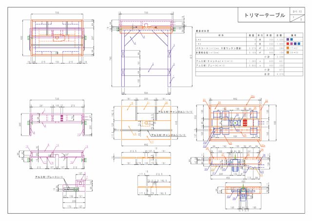 トリマーテーブルの製作(1)